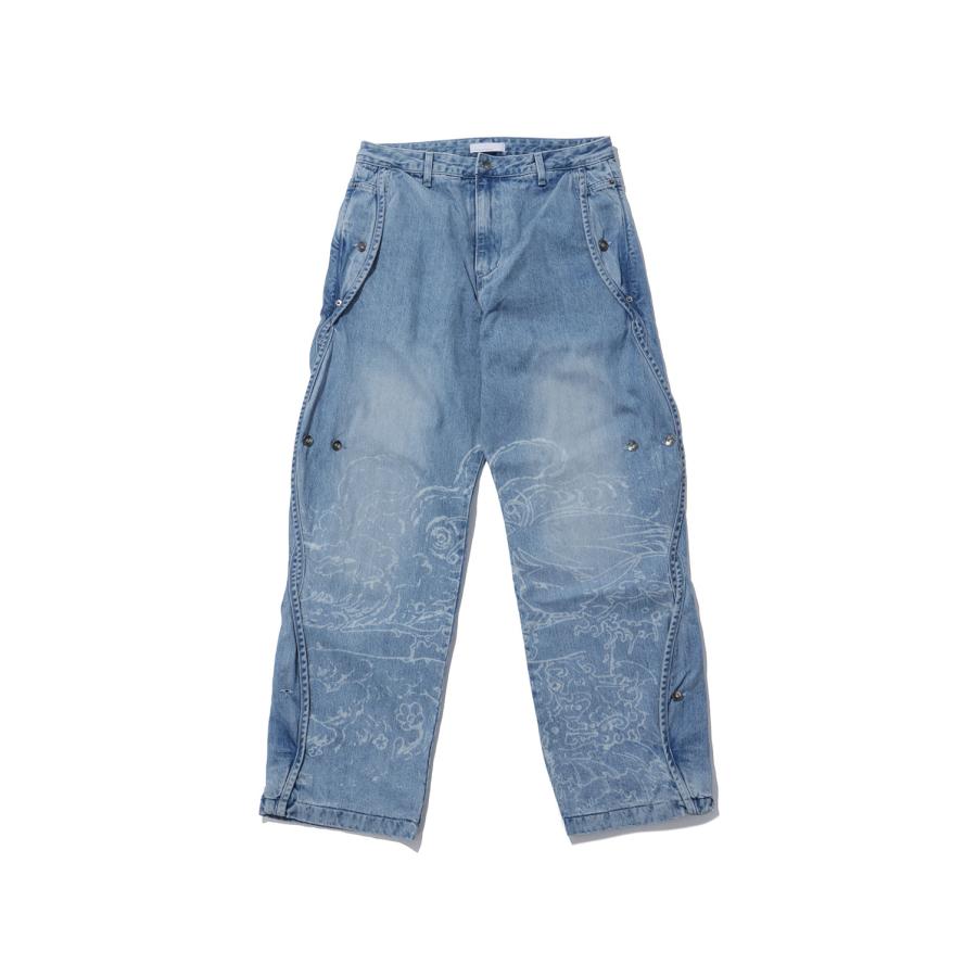 SAN SAN X YUMINHA PANTS - BLUE (SG26FWBTPA501) SAN SAN GEAR(サンサンギア) | 
