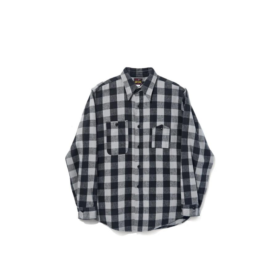 【P5倍】Y1945 FLANNEL CHECK SHIRT - GREY (602-262-04) BIG YANK(ビッグヤンク) | 