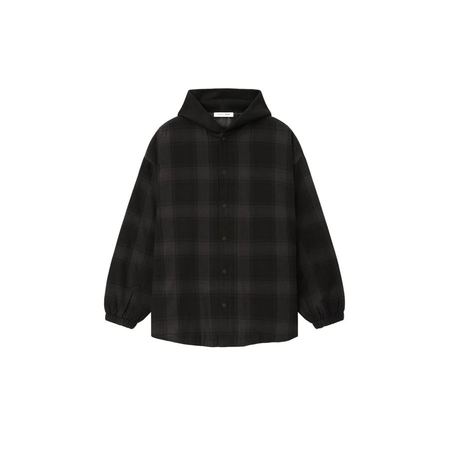 【P5倍】PADDED SHIRT JACKET - BLACK (RW01188) ESSENTIALS(エッセンシャルズ) | 