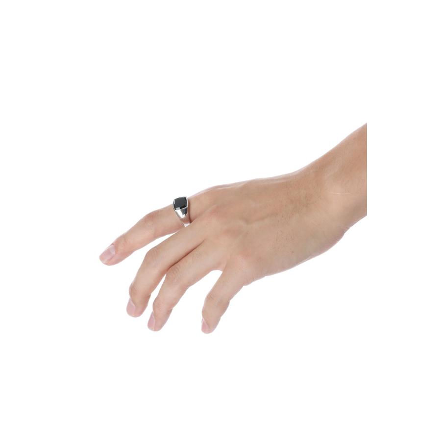 Kay Ring Polished Onyx - SILVER (101276) TOMWOOD(トムウッド) |  | 02
