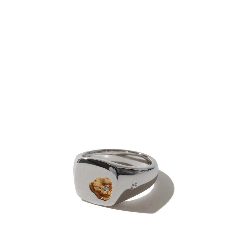 Mined Ring Small Diamond - SILVER (101571) TOMWOOD(トムウッド) | 