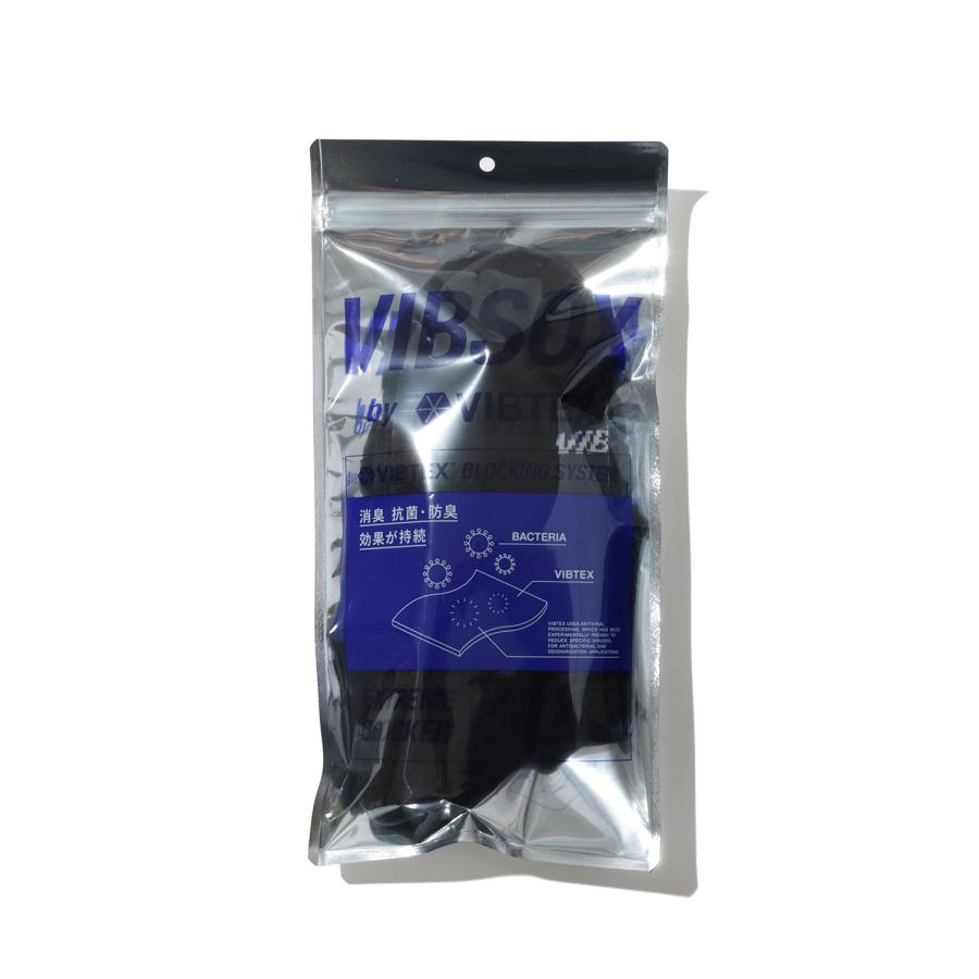 SHORT RIB SOCKS - BLACK (VIS-02) VIBSOX(ビブソックス) | 