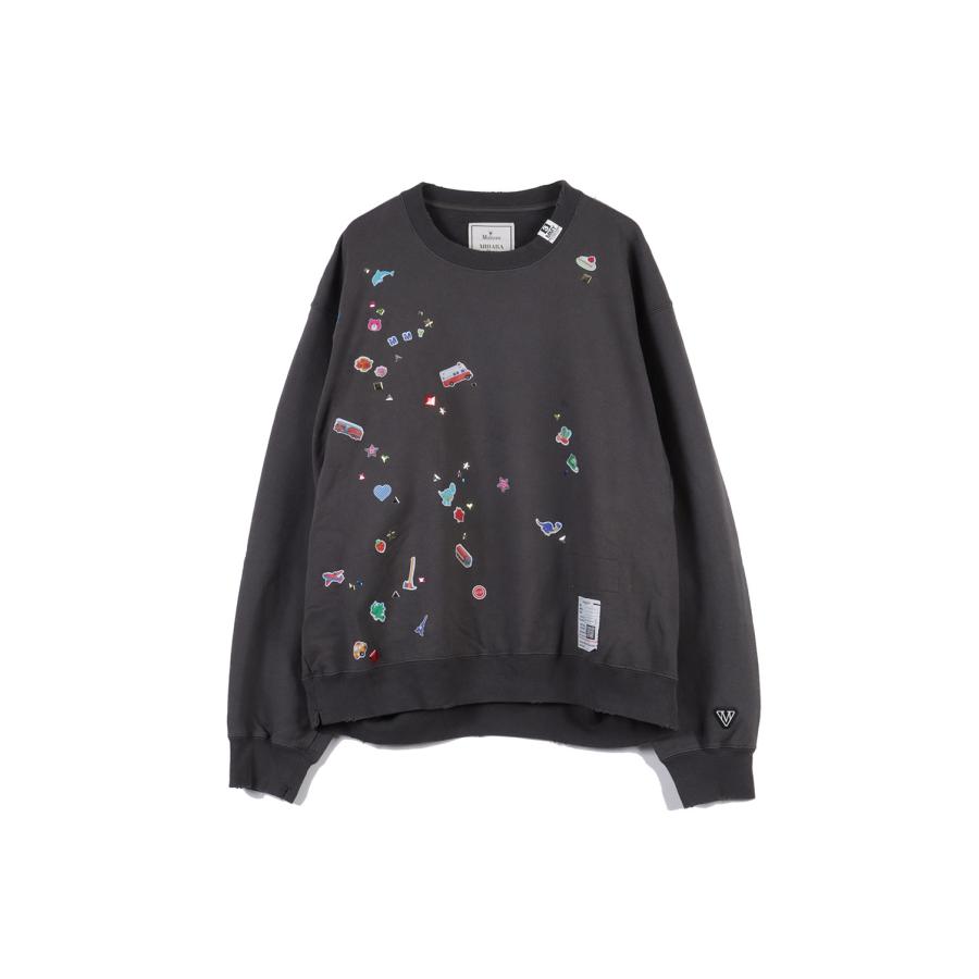 KIDS STICKER SWEAT PO - BLACK (J17PO731) MIHARA YASUHIRO(ミハラ ヤスヒロ) | 