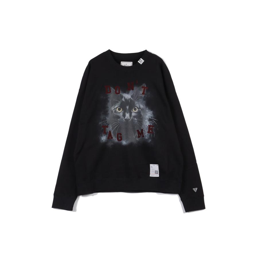 CAT PRINTED SWEAT PO - BLACK (J17PO782) MIHARA YASUHIRO(ミハラ ヤスヒロ) | 