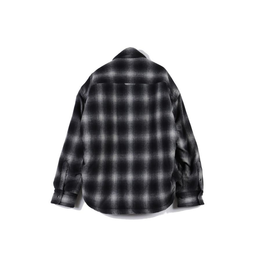 STRIPE PUFFER SHIRTS - BLACK (J17SH185) MIHARA YASUHIRO(ミハラ ヤスヒロ) |  | 01