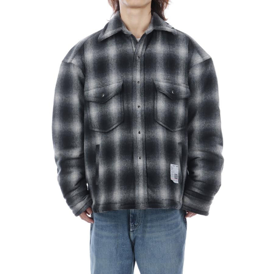 STRIPE PUFFER SHIRTS - BLACK (J17SH185) MIHARA YASUHIRO(ミハラ ヤスヒロ) |  | 03