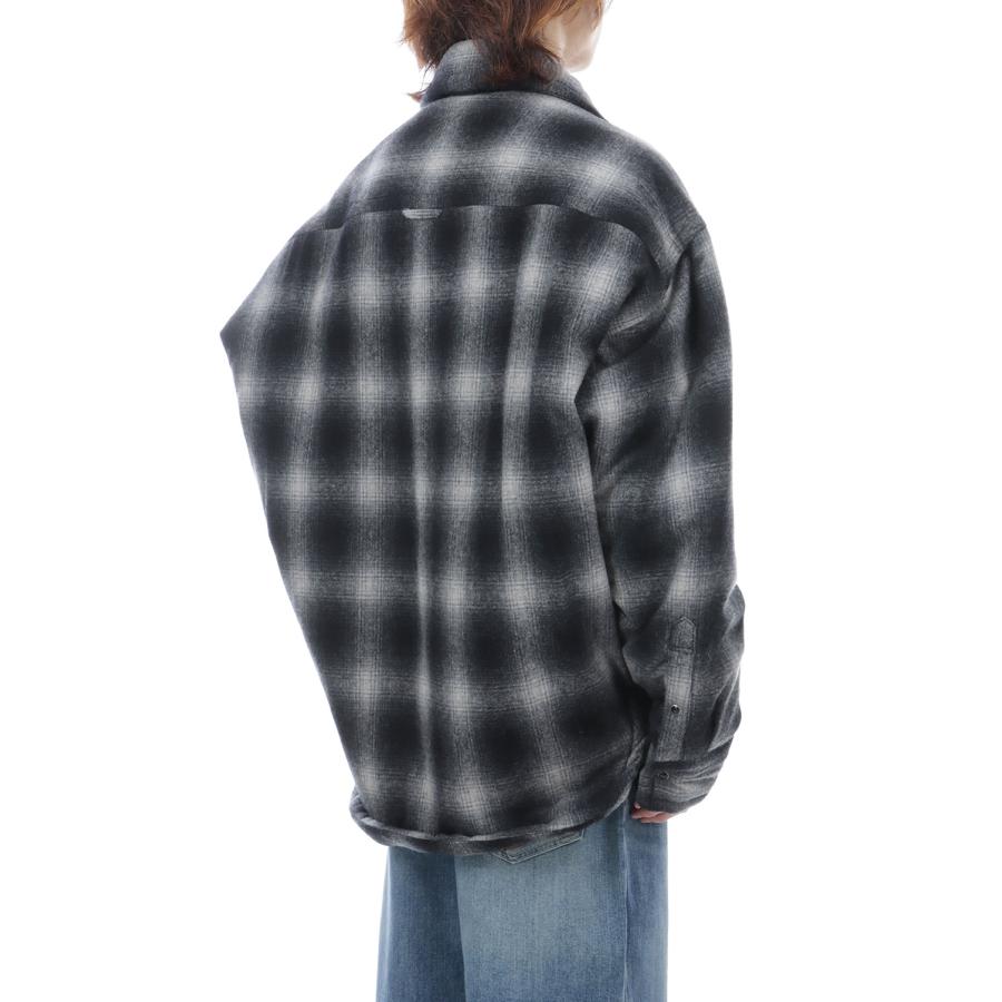 STRIPE PUFFER SHIRTS - BLACK (J17SH185) MIHARA YASUHIRO(ミハラ ヤスヒロ) |  | 05