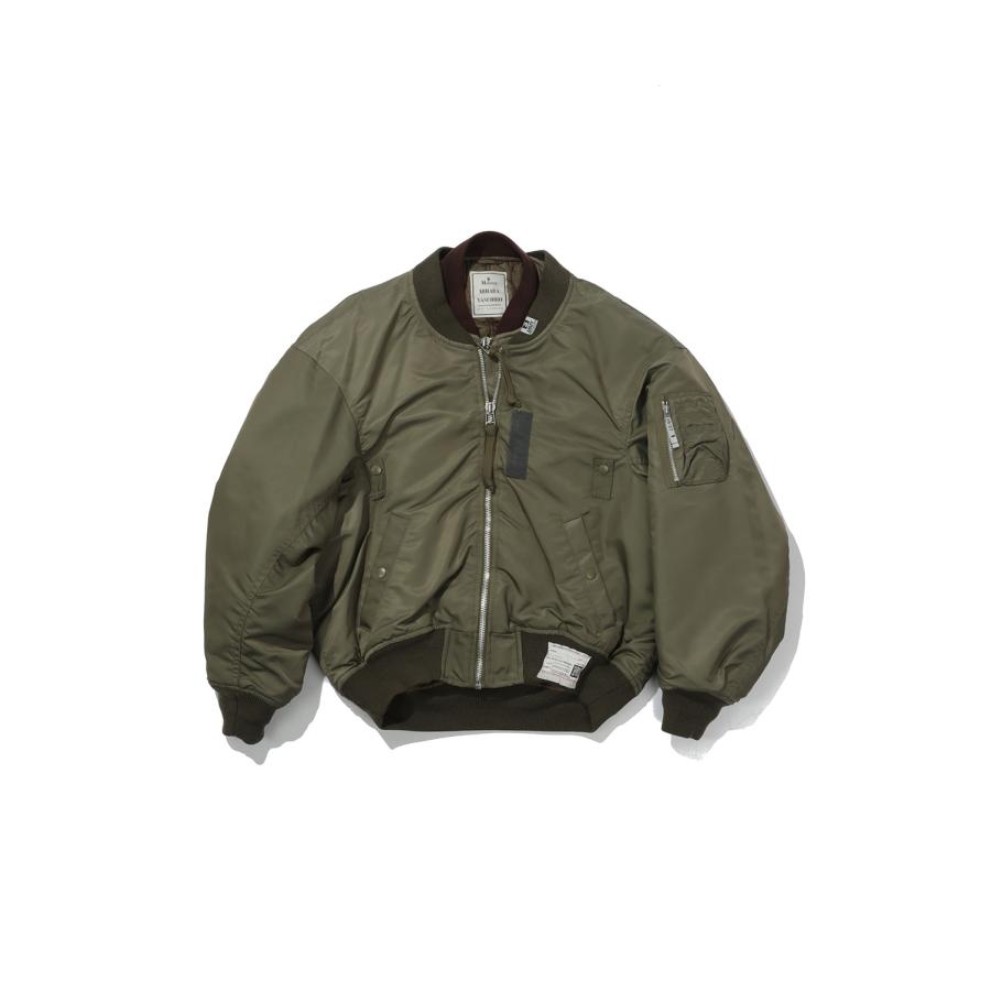 LAYERED BOMBER JACKET - KHAKI (A17BL061) MIHARA YASUHIRO(ミハラ ヤスヒロ) | 