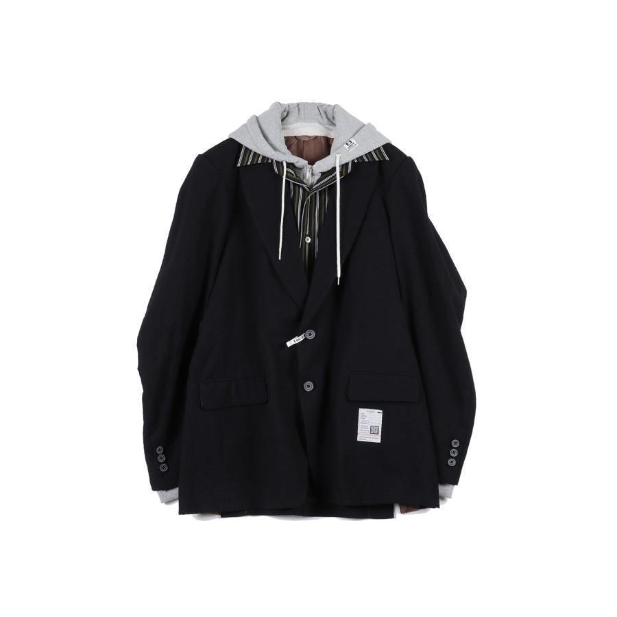 TRIPLE LAYERED BLAZER - BLACK (J17JK131) MIHARA YASUHIRO(ミハラ ヤスヒロ) | 