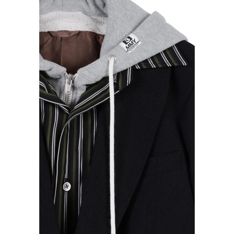 TRIPLE LAYERED BLAZER - BLACK (J17JK131) MIHARA YASUHIRO(ミハラ ヤスヒロ) |  | 02