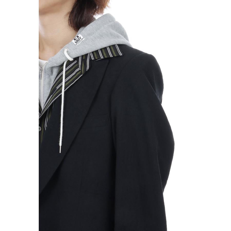 TRIPLE LAYERED BLAZER - BLACK (J17JK131) MIHARA YASUHIRO(ミハラ ヤスヒロ) |  | 08