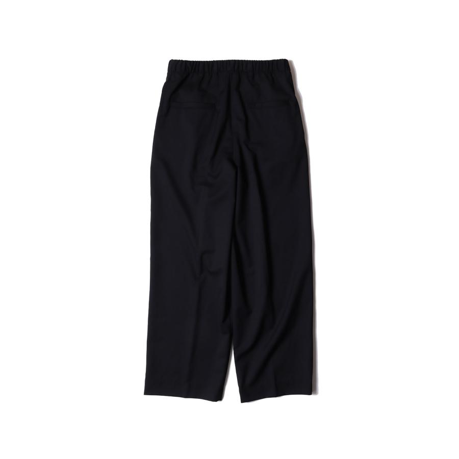 【in・stru(men-tal).】WASHABLE WOOL TWILL PANTS - BLACK (I17PT014) MIHARA YASUHIRO(ミハラ ヤスヒロ) |  | 01