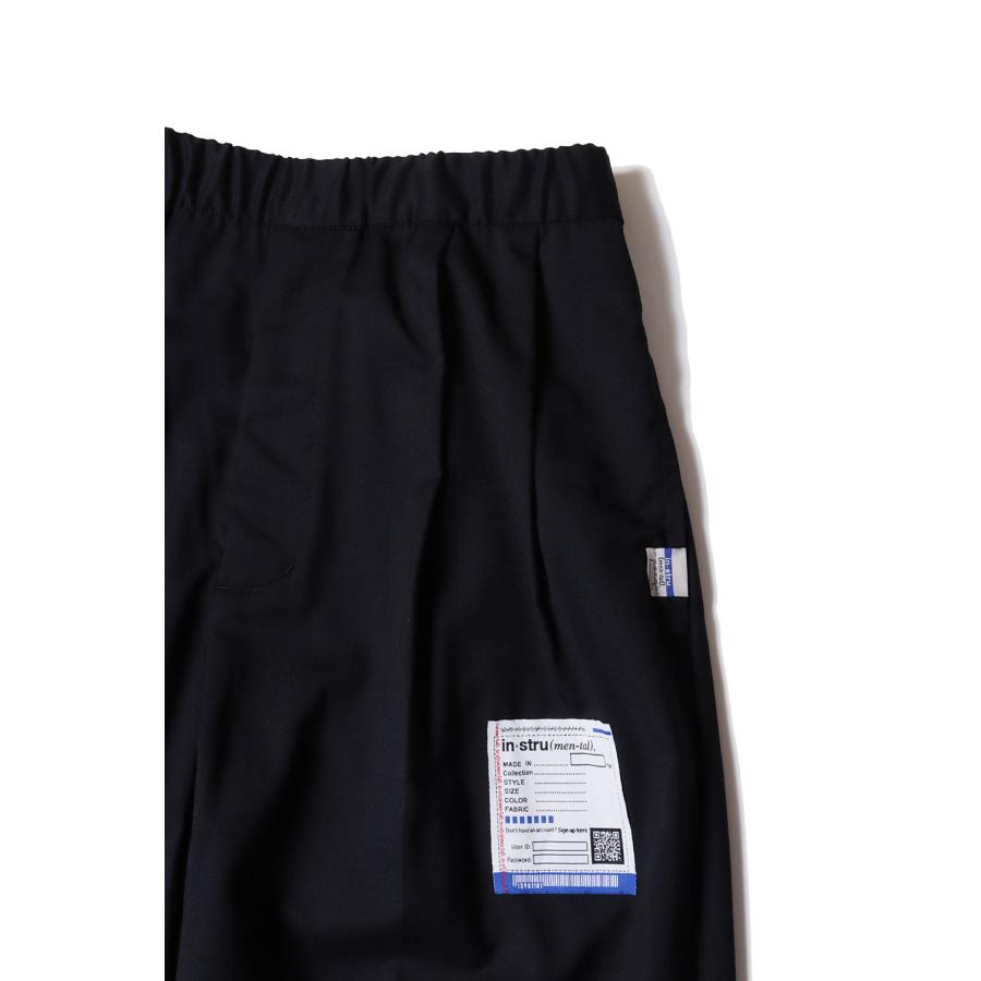 【in・stru(men-tal).】WASHABLE WOOL TWILL PANTS - BLACK (I17PT014) MIHARA YASUHIRO(ミハラ ヤスヒロ) |  | 02