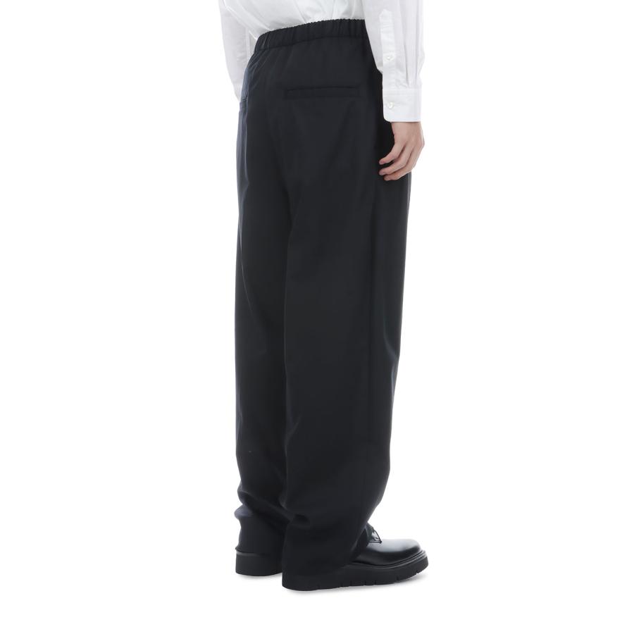 【in・stru(men-tal).】WASHABLE WOOL TWILL PANTS - BLACK (I17PT014) MIHARA YASUHIRO(ミハラ ヤスヒロ) |  | 05