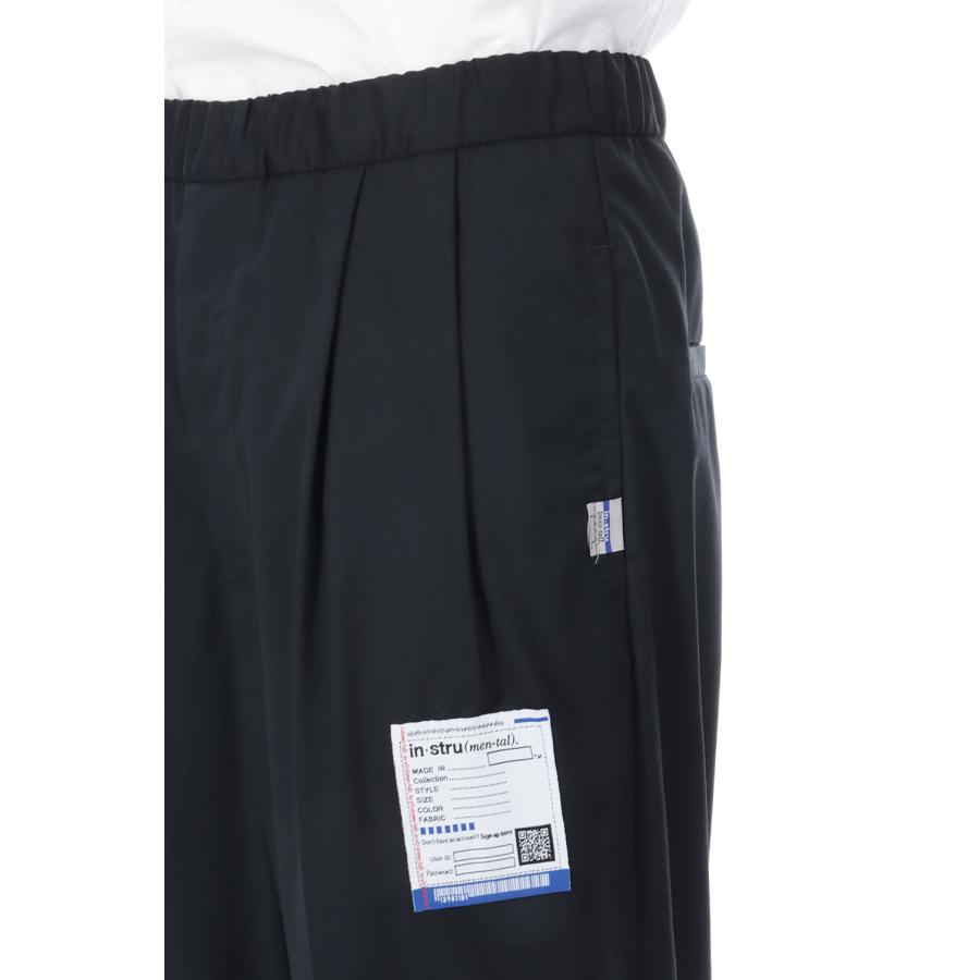 【in・stru(men-tal).】WASHABLE WOOL TWILL PANTS - BLACK (I17PT014) MIHARA YASUHIRO(ミハラ ヤスヒロ) |  | 07