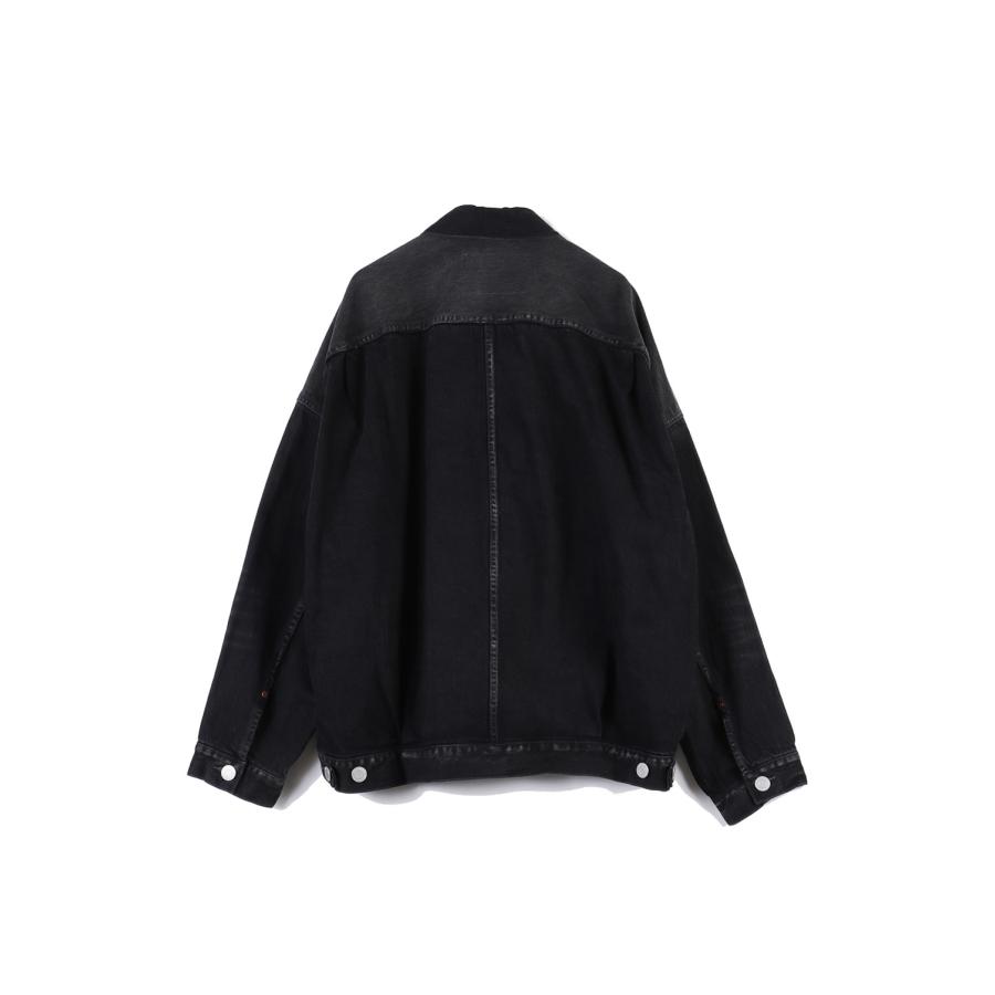 【in・stru(men-tal).】HARD WASHED SELVAGE DENIM JACKET - BLACK (I17BL021) MIHARA YASUHIRO(ミハラ ヤスヒロ) |  | 01