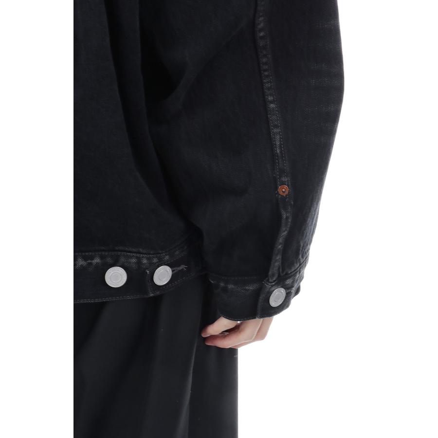 【in・stru(men-tal).】HARD WASHED SELVAGE DENIM JACKET - BLACK (I17BL021) MIHARA YASUHIRO(ミハラ ヤスヒロ) |  | 07