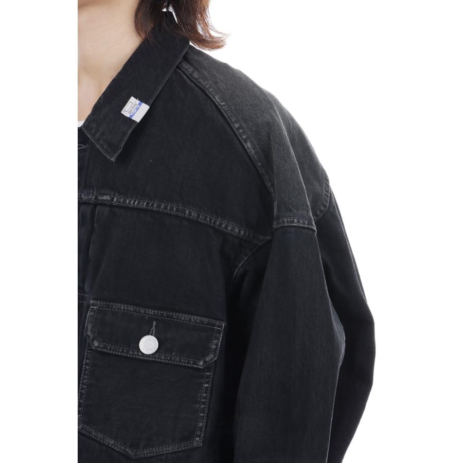 【in・stru(men-tal).】HARD WASHED SELVAGE DENIM JACKET - BLACK (I17BL021) MIHARA YASUHIRO(ミハラ ヤスヒロ) |  | 08