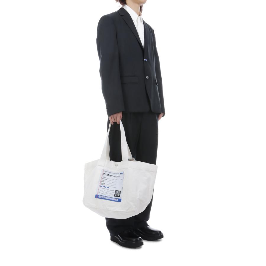 【in・stru(men-tal).】COTTON CANVAS TOTE BAG - WHITE (I17BG701) MIHARA YASUHIRO(ミハラ ヤスヒロ) |  | 07