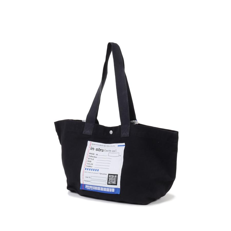 【in・stru(men-tal).】COTTON CANVAS TOTE BAG - BLACK (I17BG701) MIHARA YASUHIRO(ミハラ ヤスヒロ) | 