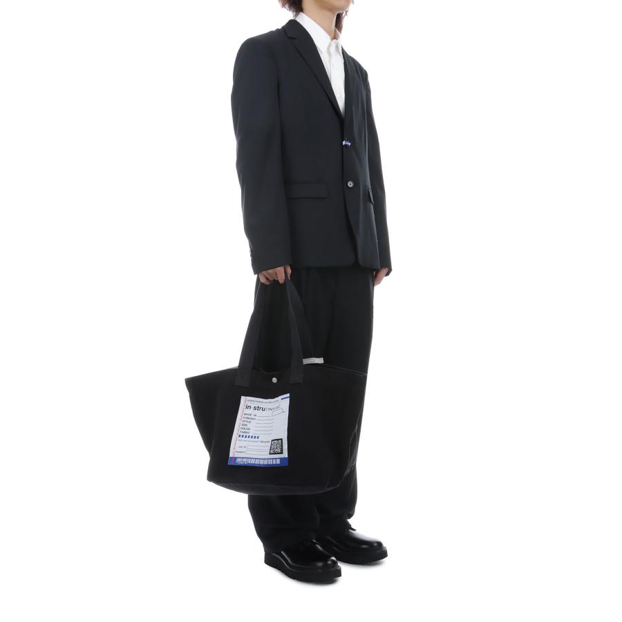 【in・stru(men-tal).】COTTON CANVAS TOTE BAG - BLACK (I17BG701) MIHARA YASUHIRO(ミハラ ヤスヒロ) |  | 07