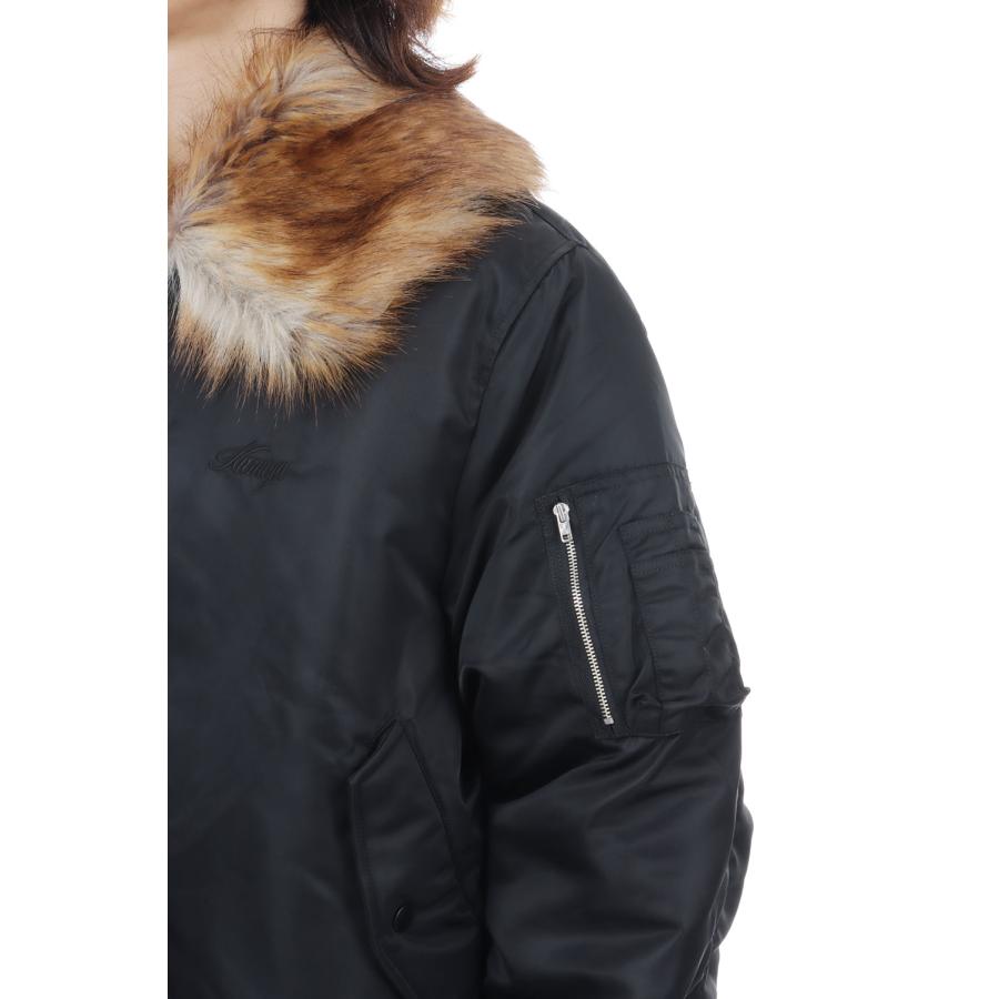 Embroidered Fur Collar Flight Jacket - BLACK (G17BL026) KAMIYA(カミヤ) |  | 06