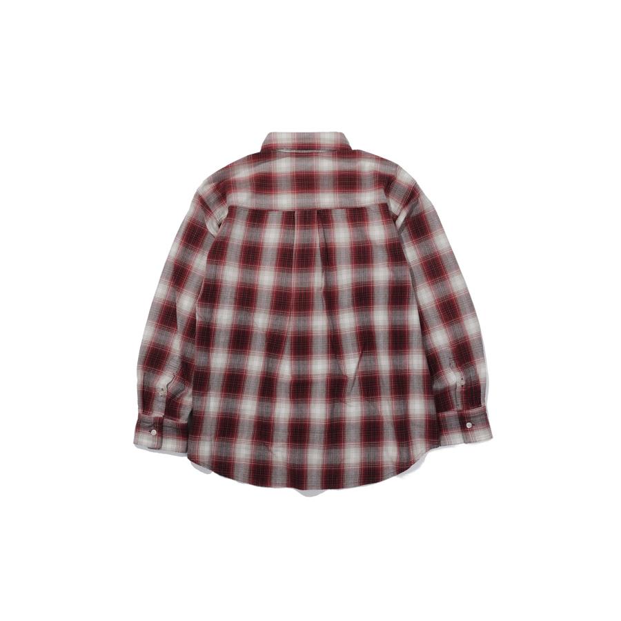 OG Check Sun-Faded B/D Shirt - RED (G17SH040) KAMIYA(カミヤ) |  | 01