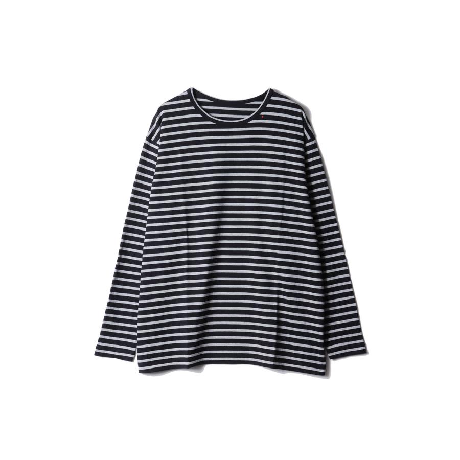 H/W BEATNIK BORDER CREWNECK / BLACK (BFA-P-006-4279) Porter Classic(ポータークラシック) | 