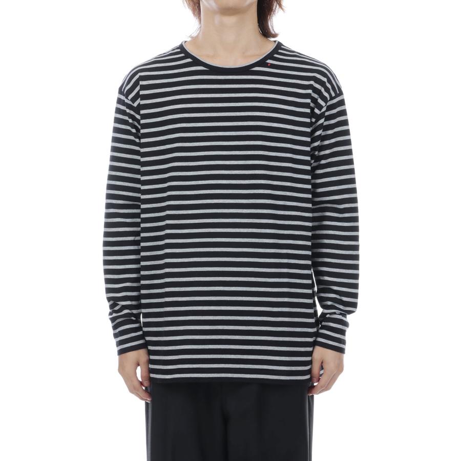 【P5倍】H/W BEATNIK BORDER CREWNECK / BLACK (BFA-P-006-4279) Porter Classic(ポータークラシック) |  | 04