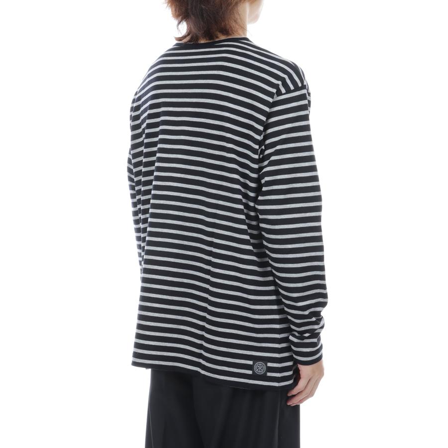 【P5倍】H/W BEATNIK BORDER CREWNECK / BLACK (BFA-P-006-4279) Porter Classic(ポータークラシック) |  | 06