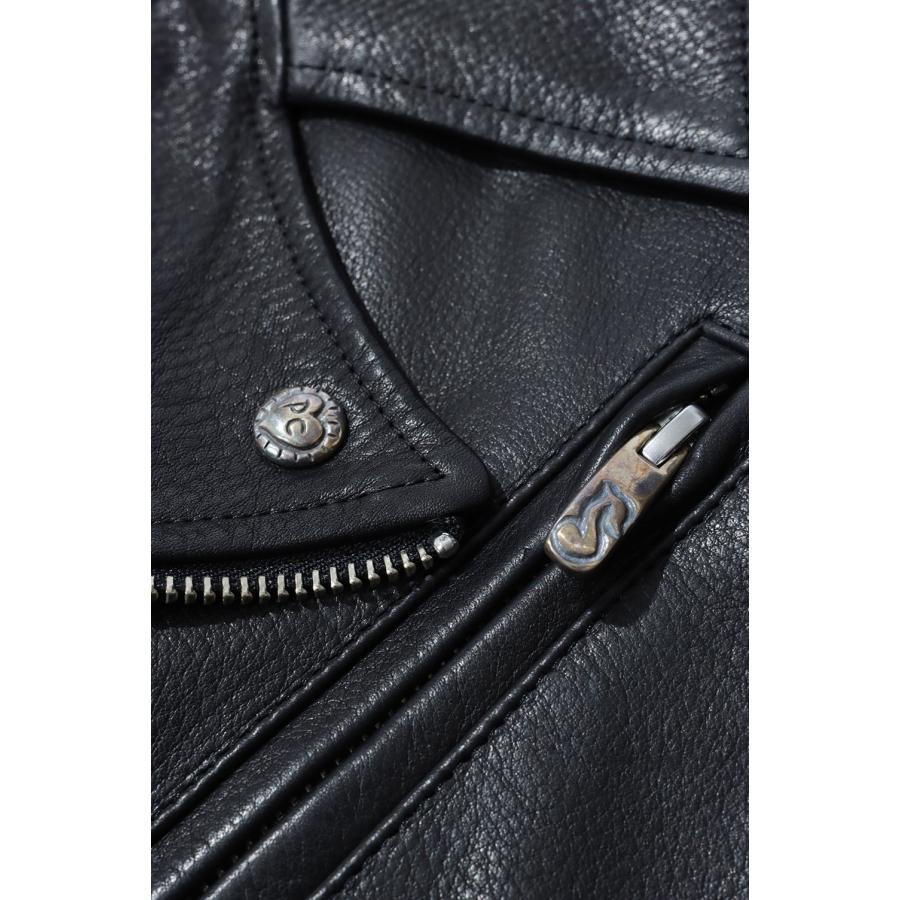 PC RIDERS JACKET W / LOVE & PEACE SILVER / BLACK (BFA-P-017-1962) Porter Classic(ポータークラシック) |  | 02
