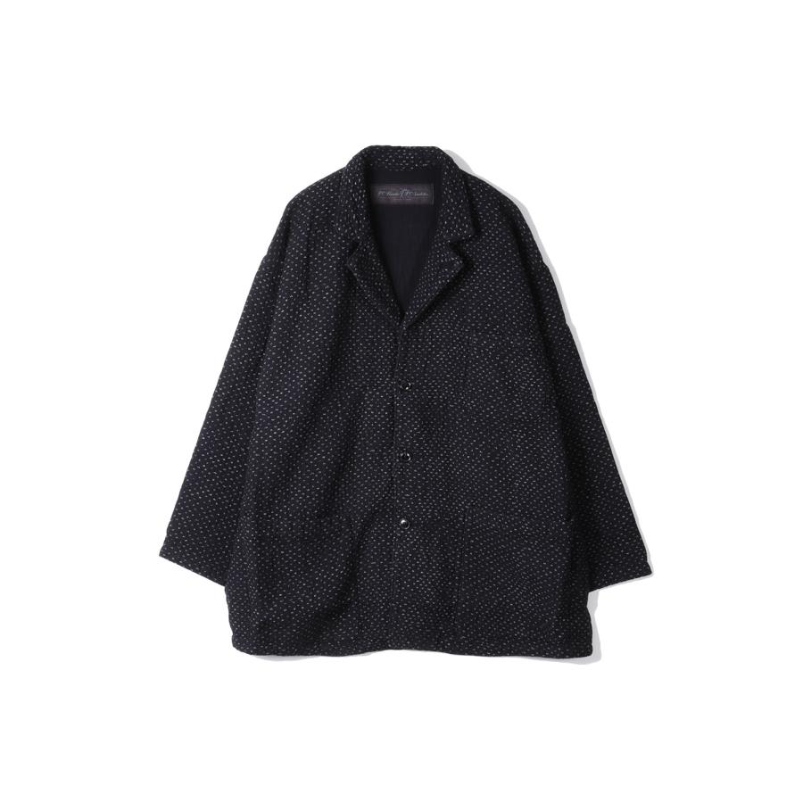NEW SASHIKO WIDE JACKET / BLACK (BFA-P-059-2900) Porter Classic(ポータークラシック) | 