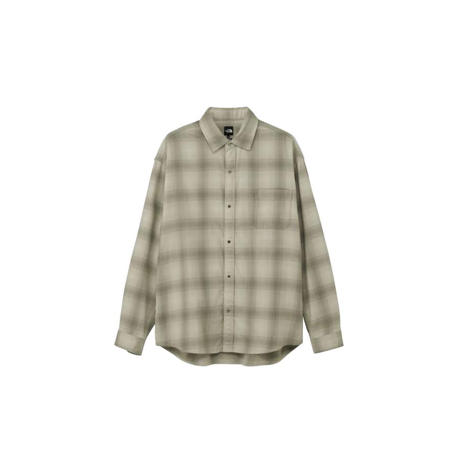 L/S Flannel Ombre Check Shirt - Fossil Ivory Check (NR62630) The North Face(ザ・ノース・フェイス) | THE NORTH FACE