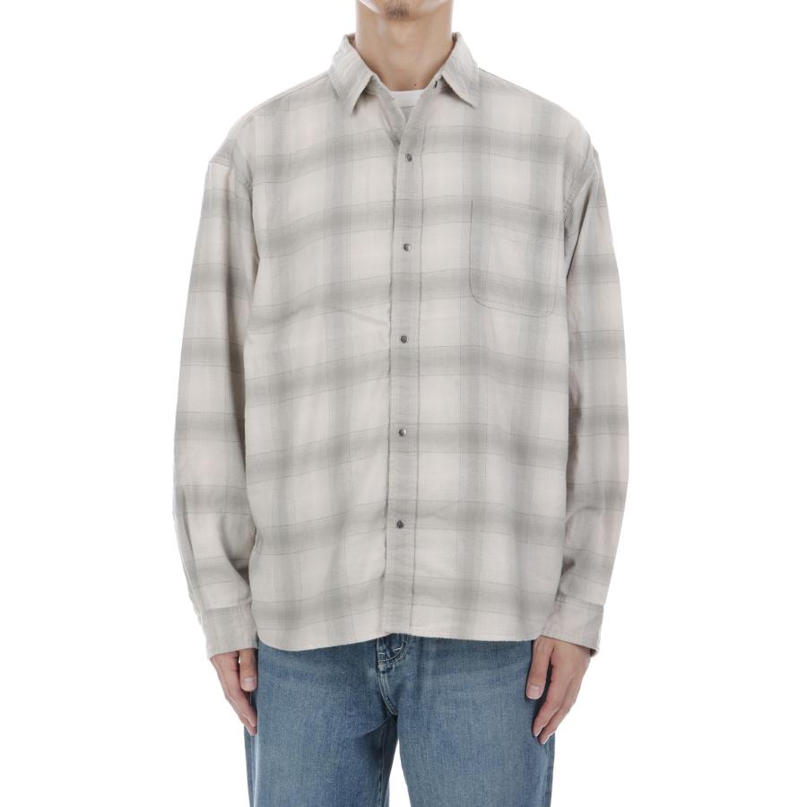 L/S Flannel Ombre Check Shirt - Fossil Ivory Check (NR62630) The North Face(ザ・ノース・フェイス) | THE NORTH FACE | 02