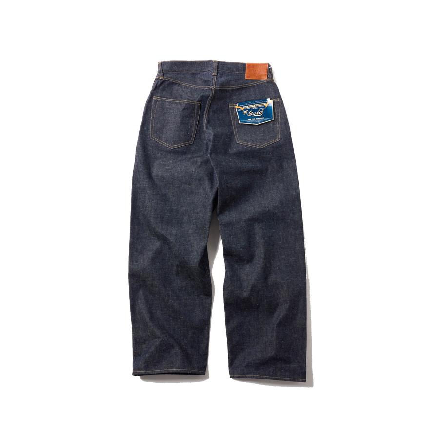 RECYCLED WASTE SUVIN COTTON YARN 140z. DENIM SPOCKET WIDE PANTS WW I MODEL - N.NAVY (GL42675N) Gold(ゴールド) |  | 01