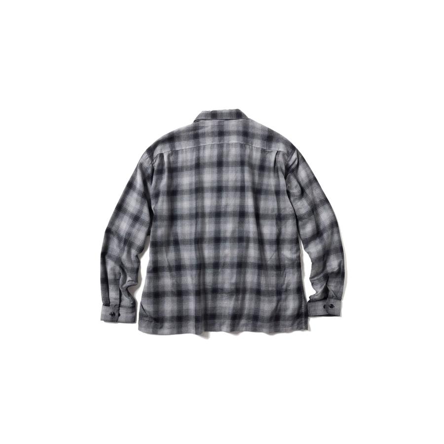 Super 120' WOOL CHECK OPENESHIRT - C.GRAY (GL29753) Gold(ゴールド) |  | 01
