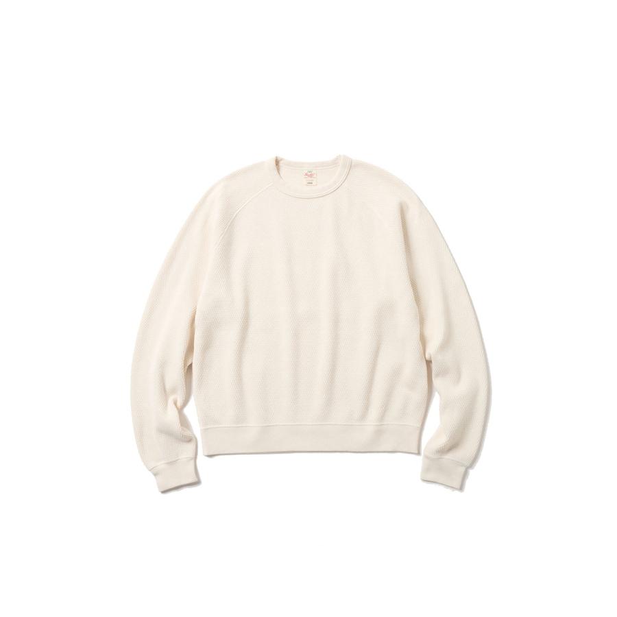 HEAVY THERMAL RAGLAN CREW NECK SHIRT - NATURAL (GL69771) Gold(ゴールド) | 