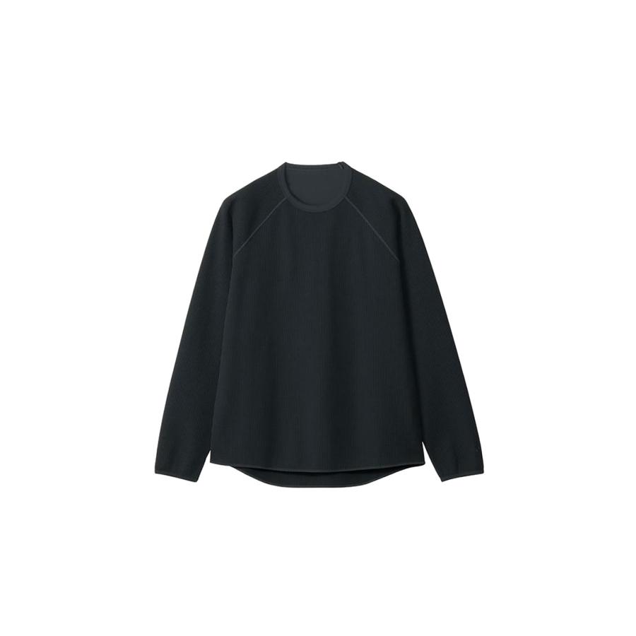 Waffle Light L/S T-shirt - BLACK (GL45142) Goldwin(ゴールドウイン) | 