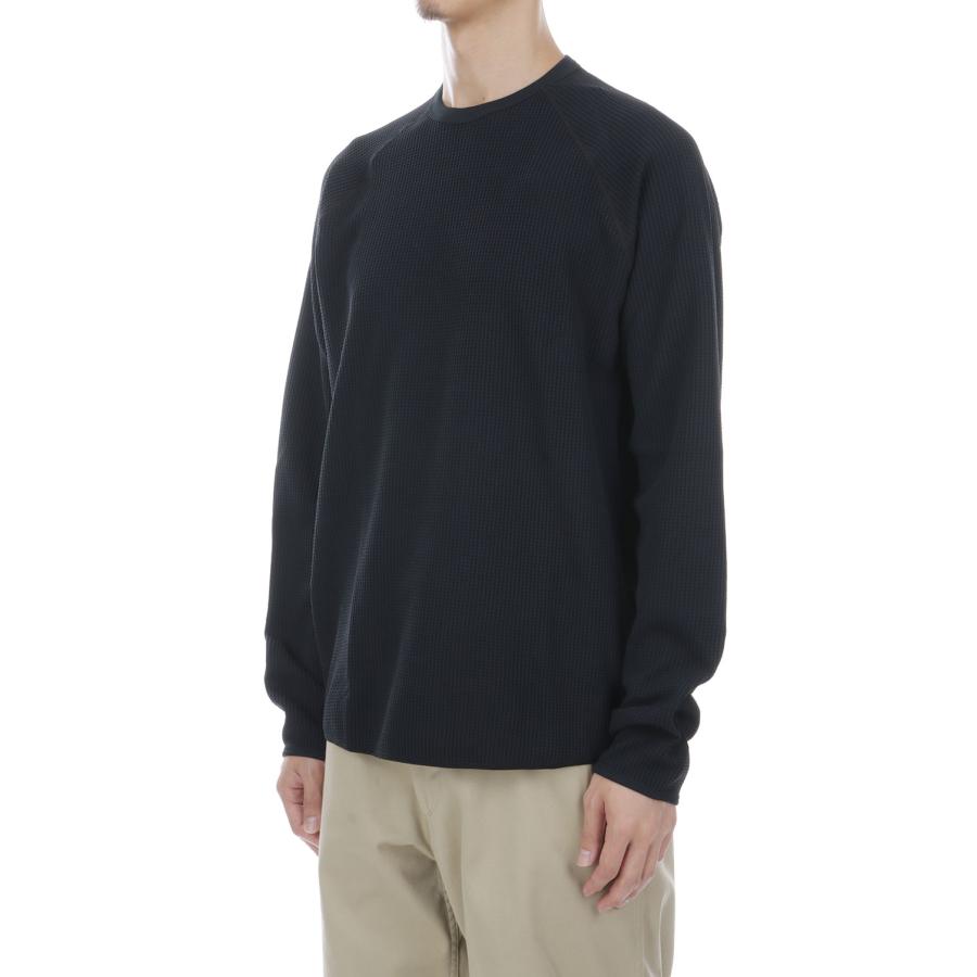Waffle Light L/S T-shirt - BLACK (GL45142) Goldwin(ゴールドウイン) |  | 02