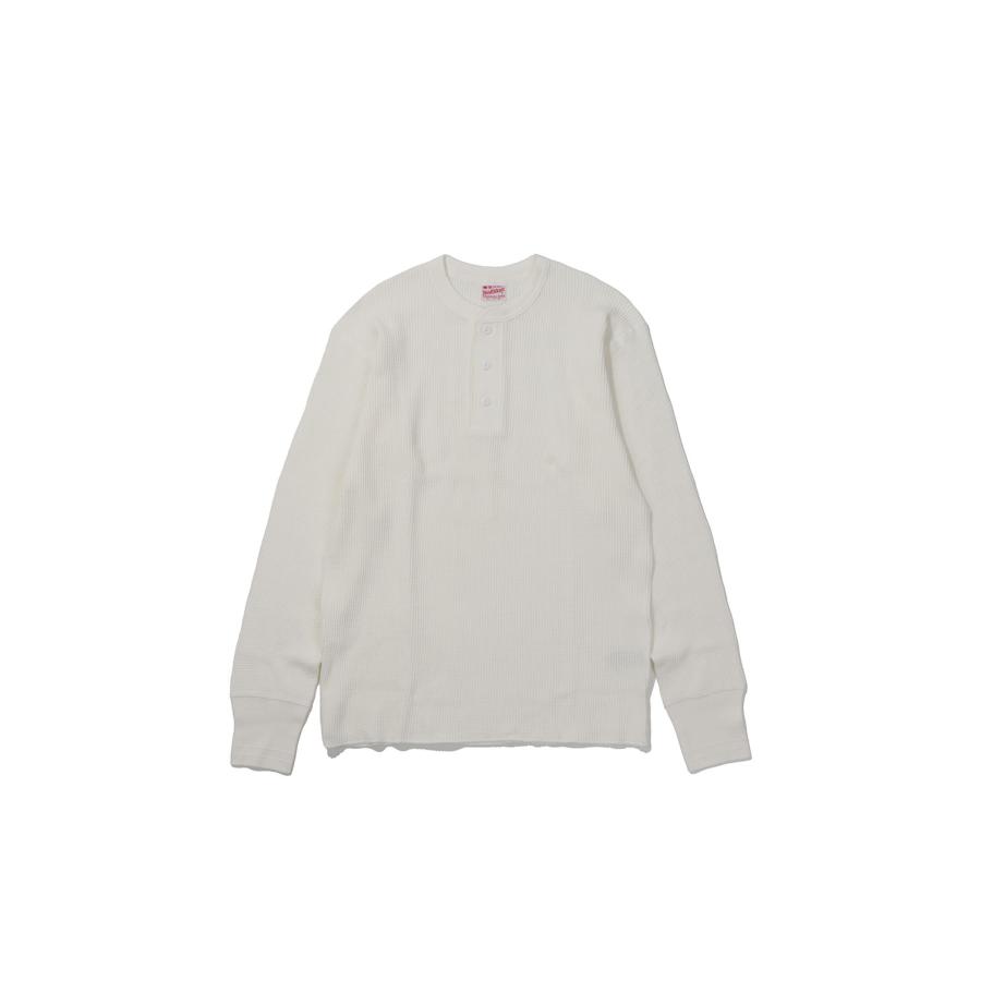 Thermal King Waffle Henleyneck L/S - OFF (#52016) Healthknit(ヘルスニット) | 