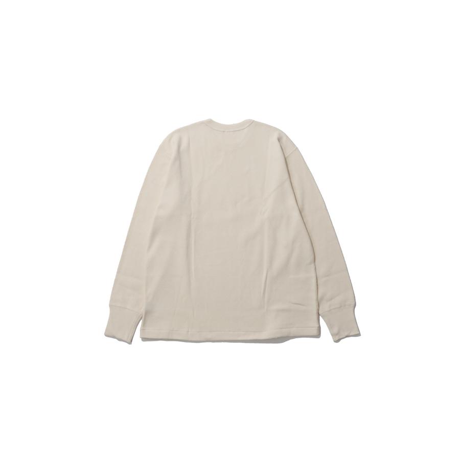 Thermal King Raschel Honeycomb Crewneck L/S - Natural (#52023) Healthknit(ヘルスニット) |  | 01