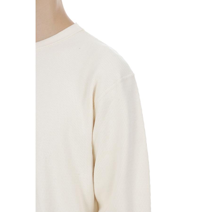 Thermal King Raschel Honeycomb Crewneck L/S - Natural (#52023) Healthknit(ヘルスニット) |  | 05