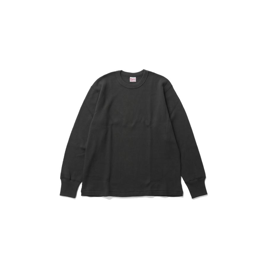 Thermal King Raschel Honeycomb Crewneck L/S - Fade Black (#52023) Healthknit(ヘルスニット) | 