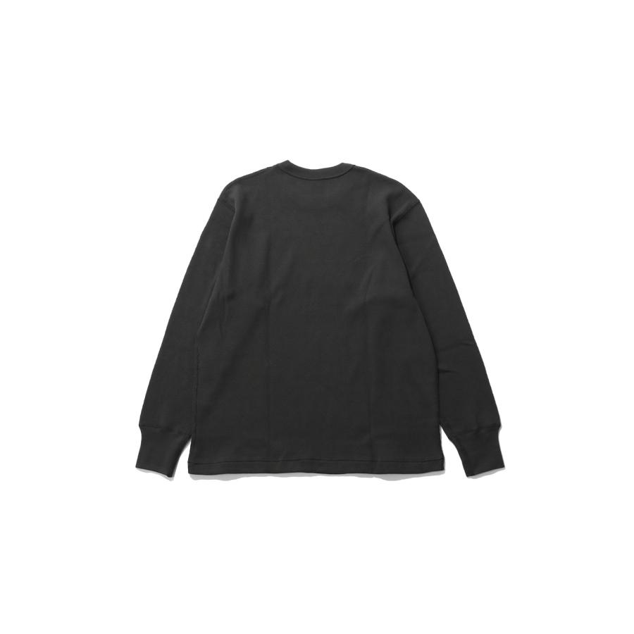 Thermal King Raschel Honeycomb Crewneck L/S - Fade Black (#52023) Healthknit(ヘルスニット) |  | 01