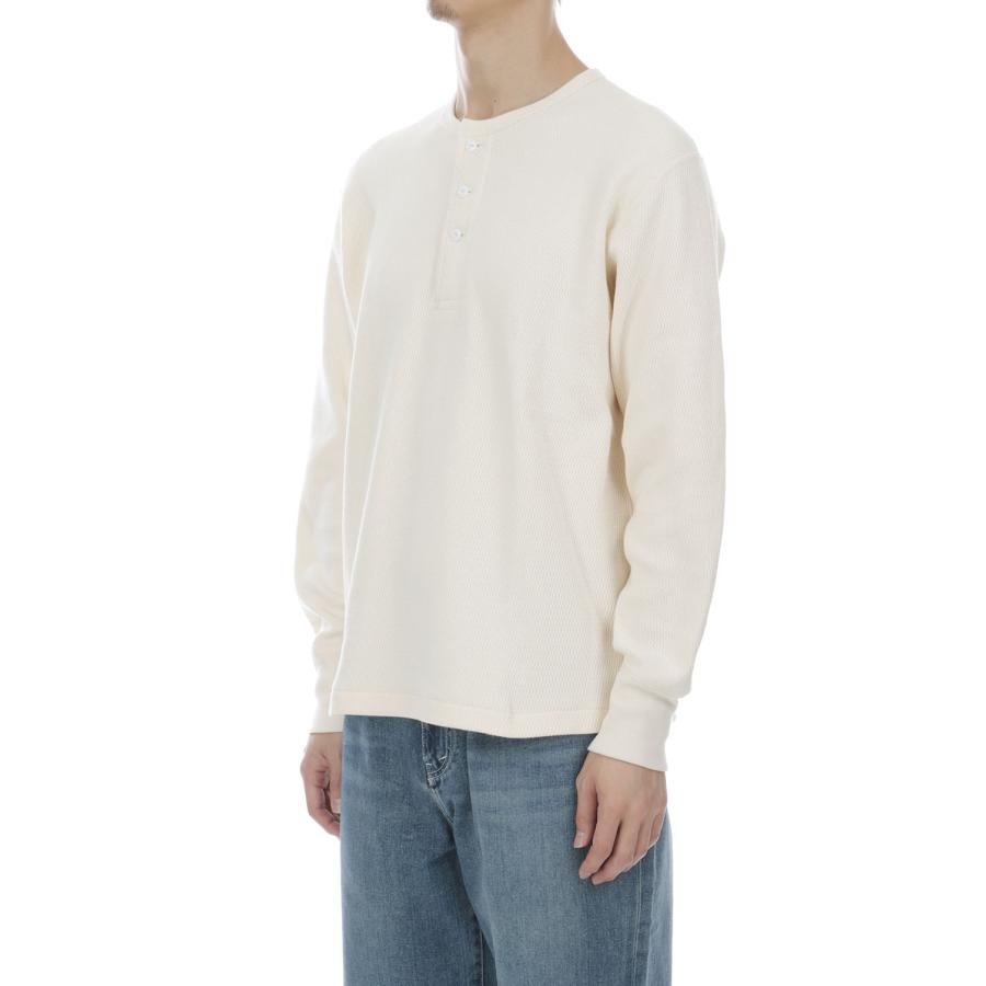 Thermal King Raschel Honeycomb Henleyneck L/S - Natural (#52034) Healthknit(ヘルスニット) |  | 03