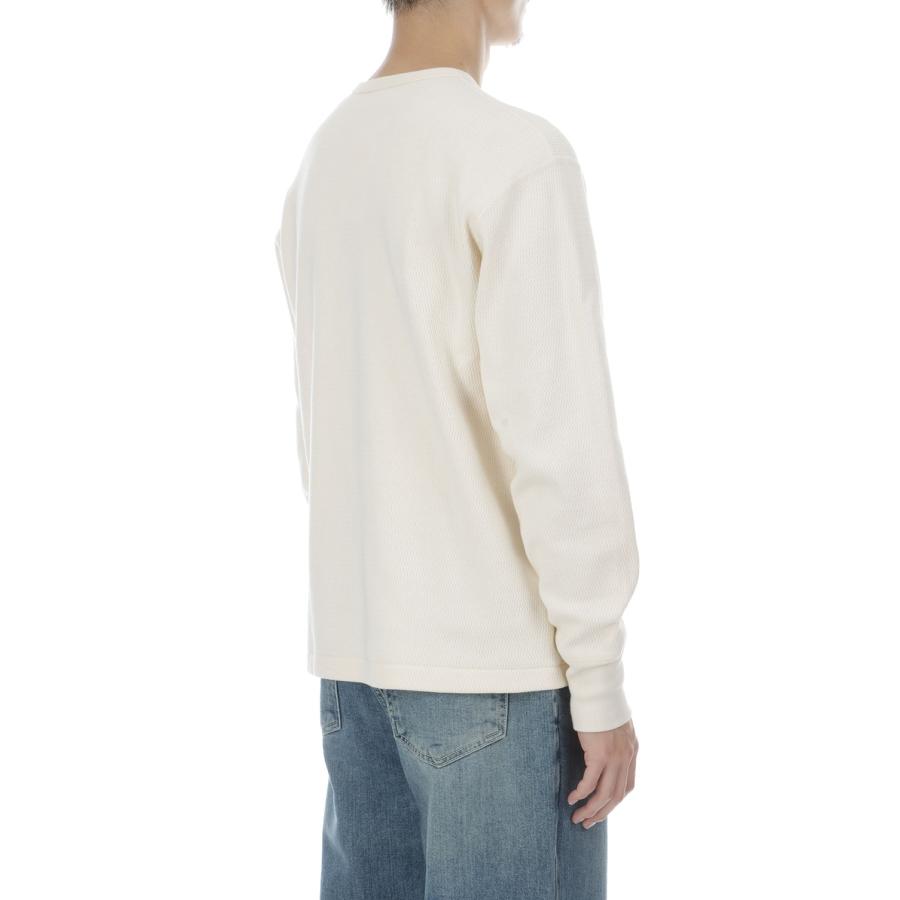 Thermal King Raschel Honeycomb Henleyneck L/S - Natural (#52034) Healthknit(ヘルスニット) |  | 04