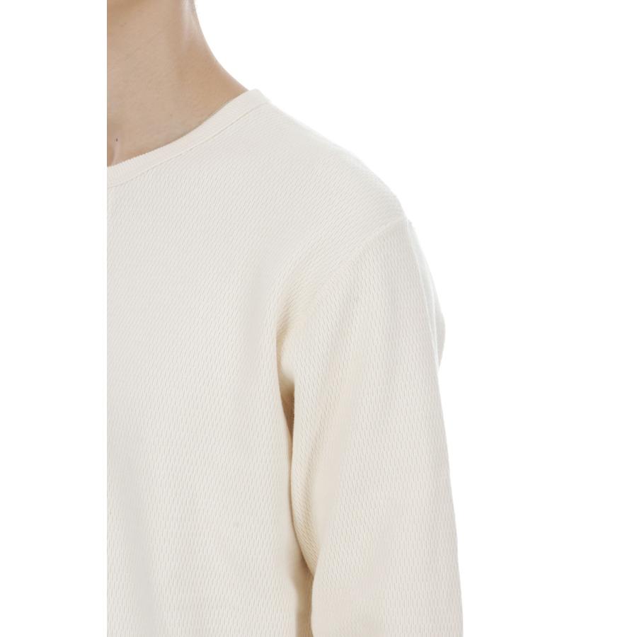 Thermal King Raschel Honeycomb Henleyneck L/S - Natural (#52034) Healthknit(ヘルスニット) |  | 05