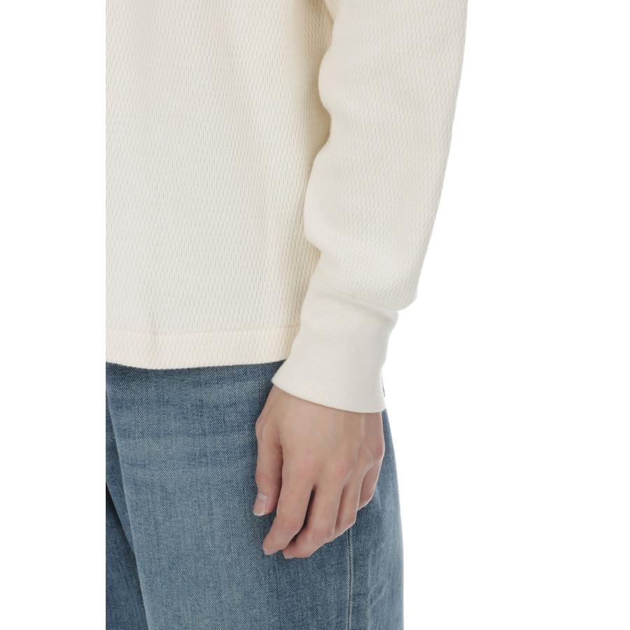 Thermal King Raschel Honeycomb Henleyneck L/S - Natural (#52034) Healthknit(ヘルスニット) |  | 06