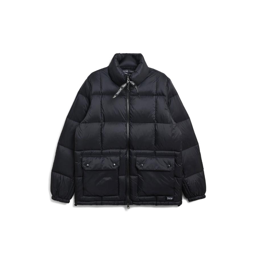 MOUNTAIN PACKABLE BOLLUME DOWN JACKET - BLACK (TAION-102VZMT) TAION(タイオン) | 