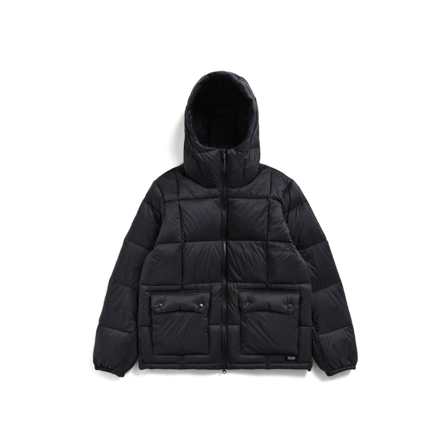 MOUNTAIN PACKABLE BOLLUME DOWN PARKA - BLACK (TAION-106VZMT) TAION(タイオン) | 
